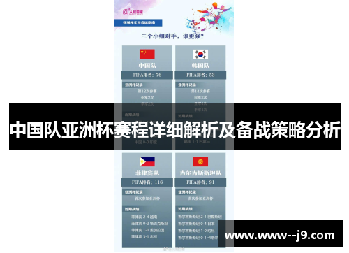 中国队亚洲杯赛程详细解析及备战策略分析